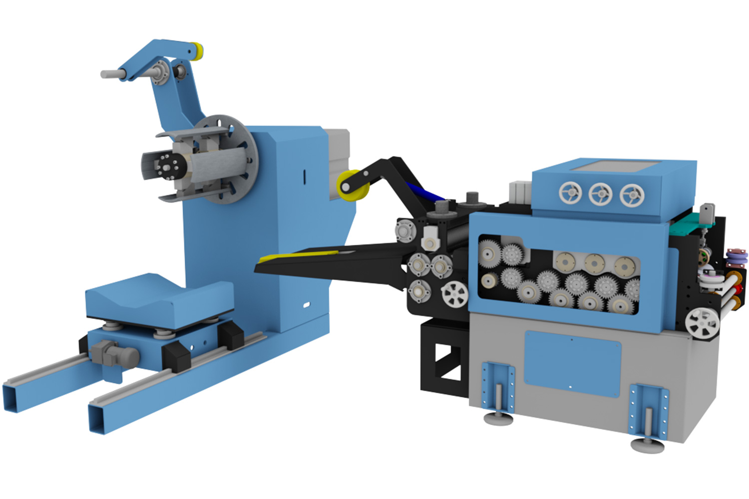 Press Feeding Lines || Trazor Makine | Sürücüler (Pres Besleme), Doğrultmalı Mini Sürücü, Kompakt Sürücüler, Rulo Açıcı, Özel Tasarım Pres Sürücüler, Rollform, Kartezyen Transfer Robotları, Konveyörler, Montajlama Makinaları, Fabrika Otomasyon, Profiller